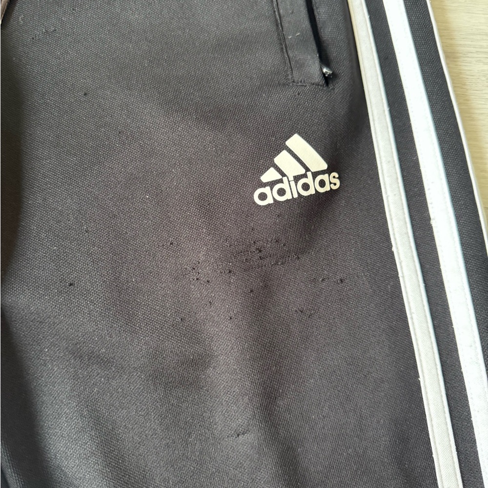 Adidas ClimaCool Black Track Pants - Men’s Small | Zip Leg  🏀 ⚽️ 🔥 - Picture 9 of 10